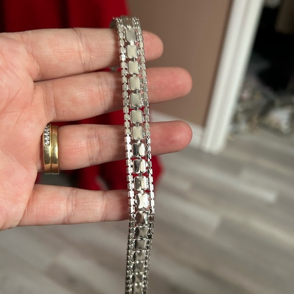 4/$100 AB boralis Elegant Silver Crystal Bracelet 7.5 inches 👰 - Picture 5 of 8
